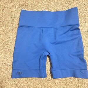 SET ACTIVE Sculptflex Bike Short in Cobalt